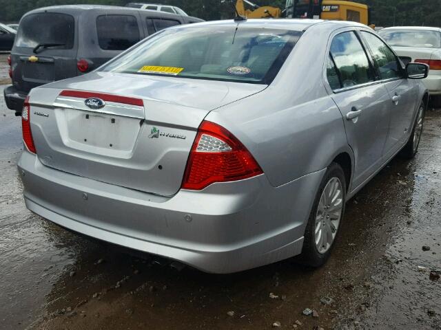 3FADP0L38BR282478 - 2011 FORD FUSION HYB SILVER photo 4