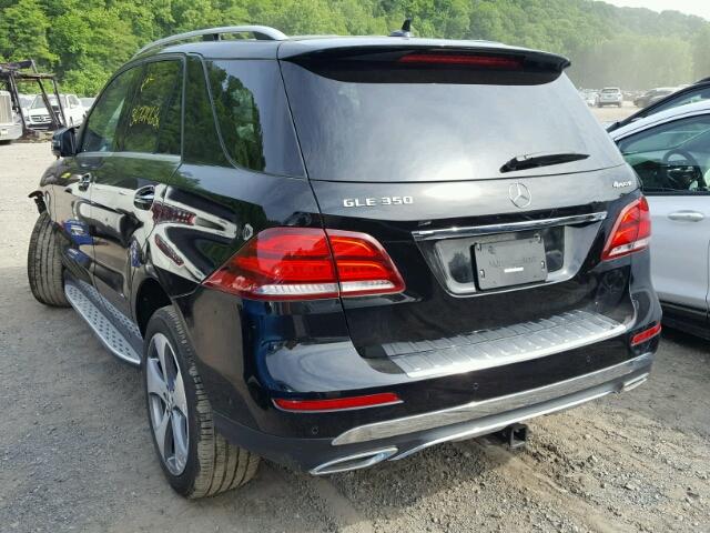 4JGDA5HB9JB076156 - 2018 MERCEDES-BENZ GLE 350 4M BLACK photo 3