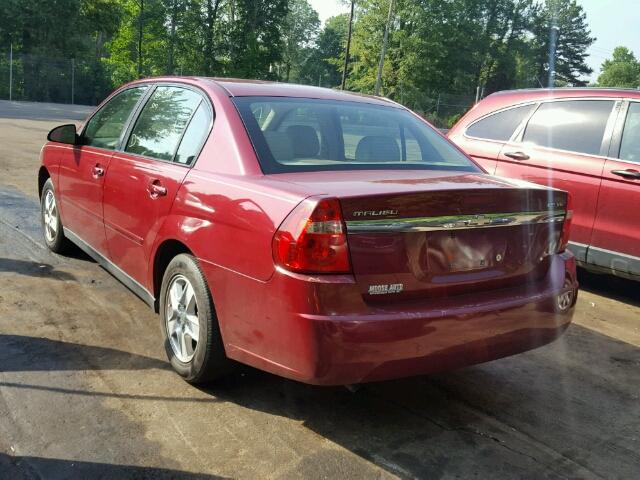 1G1ZT52855F176456 - 2005 CHEVROLET MALIBU LS RED photo 3