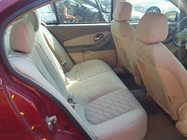 1G1ZT52855F176456 - 2005 CHEVROLET MALIBU LS RED photo 6