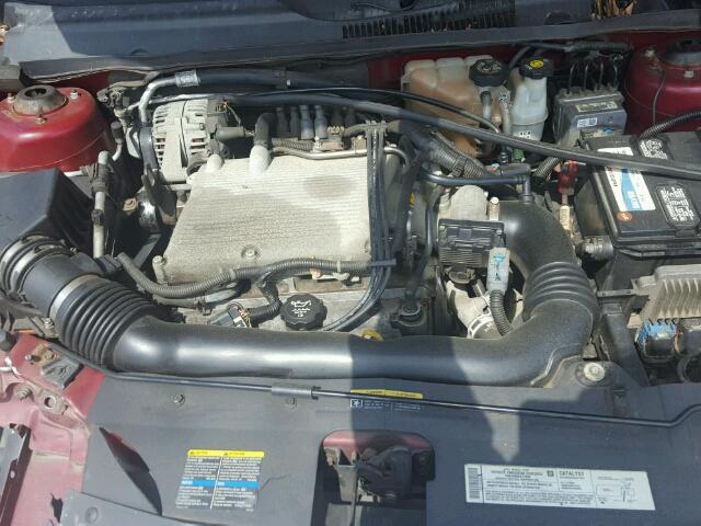 1G1ZT52855F176456 - 2005 CHEVROLET MALIBU LS RED photo 7