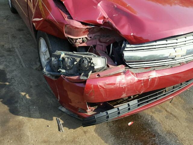 1G1ZT52855F176456 - 2005 CHEVROLET MALIBU LS RED photo 9