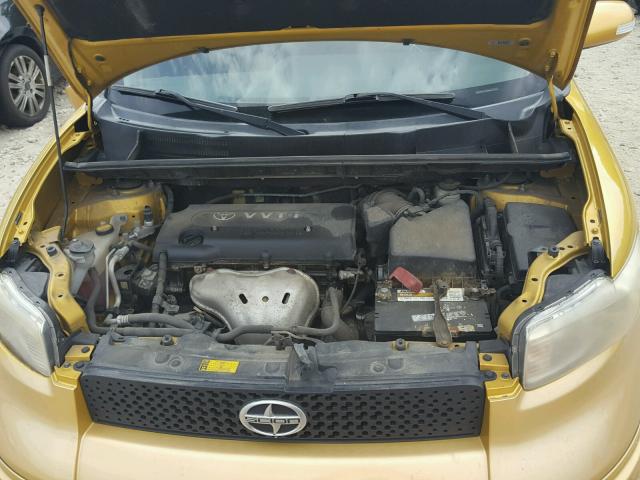 JTLKE50EX81055987 - 2008 TOYOTA SCION XB ოქროსფერი ფოტო 7