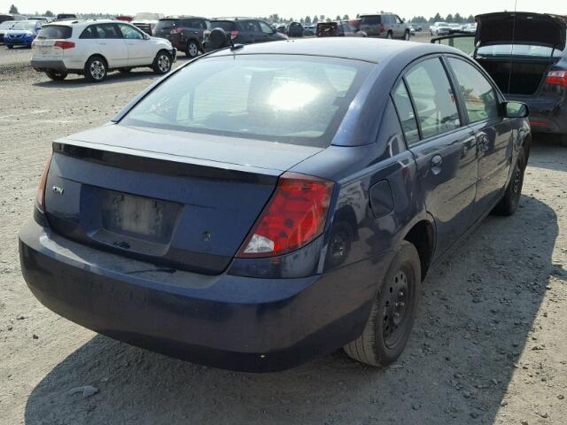 1G8AJ55F17Z116142 - 2007 SATURN ION LEVEL BLUE photo 4