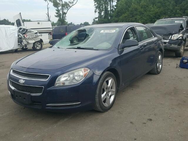 1G1ZG57B694103008 - 2009 CHEVROLET MALIBU BLUE photo 2