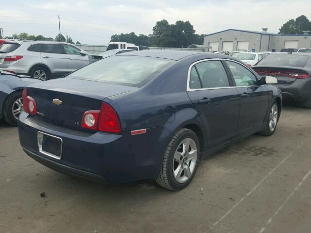 1G1ZG57B694103008 - 2009 CHEVROLET MALIBU BLUE photo 4