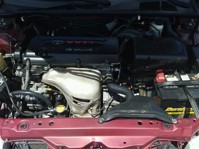 4T1BE32K95U103665 - 2005 TOYOTA CAMRY LE RED photo 7