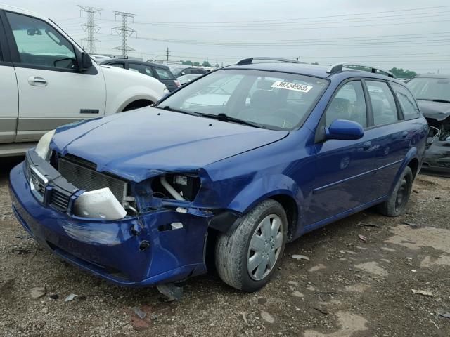 KL5JD86Z35K115044 - 2005 SUZUKI FORENZA S BLUE photo 2