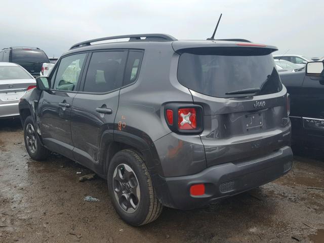 ZACCJAAT0GPE36893 - 2016 JEEP RENEGADE S 黑色 照片 3