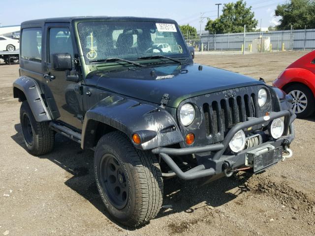 1J4AA2D11BL518128 - 2011 JEEP WRANGLER S GREEN photo 1