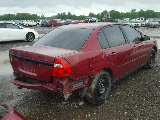 1G1ZS58F07F293695 - 2007 CHEVROLET MALIBU LS 栗色 照片 4