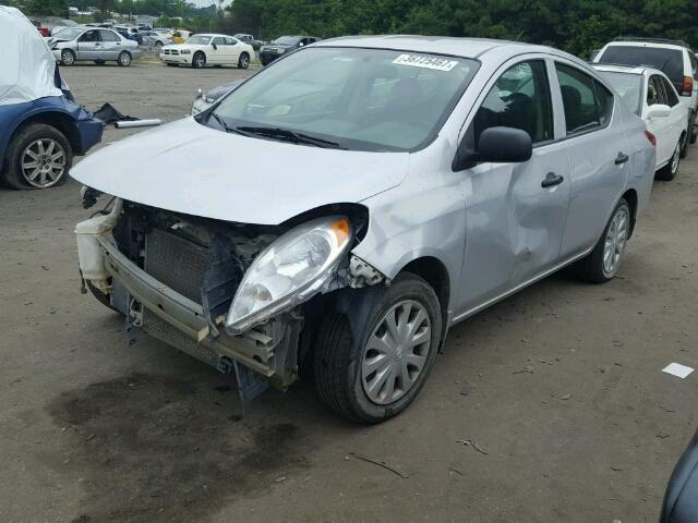 3N1CN7AP7CL941247 - 2012 NISSAN VERSA S GRAY photo 2