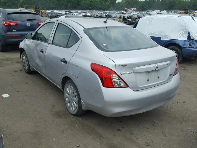 3N1CN7AP7CL941247 - 2012 NISSAN VERSA S GRAY photo 3