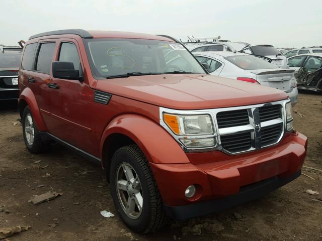 1D8GU58K08W187272 - 2008 DODGE NITRO SLT ORANGE photo 1