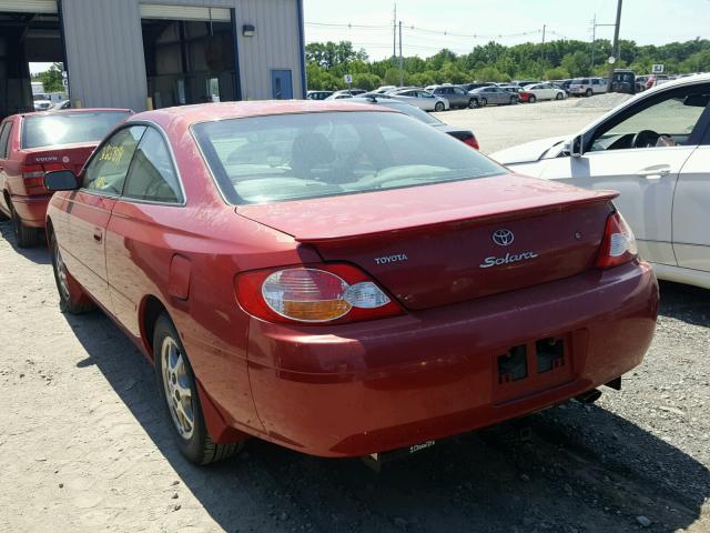 2T1CE22P22C014172 - 2002 TOYOTA CAMRY SOLA RED photo 3