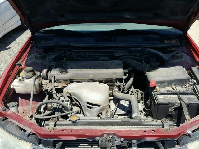 2T1CE22P22C014172 - 2002 TOYOTA CAMRY SOLA RED photo 7
