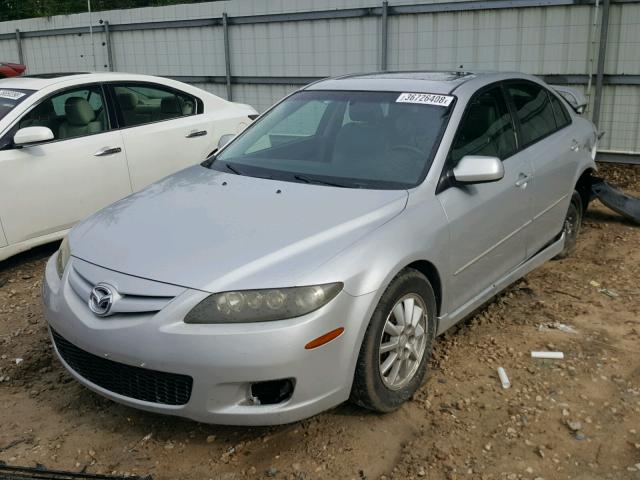 1YVHP84D565M58102 - 2006 MAZDA 6 S SILVER photo 2