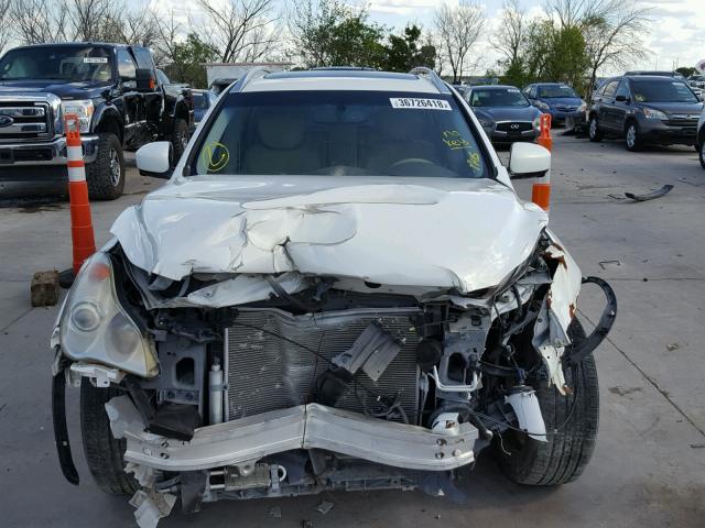 JN1AJ0HP2CM401147 - 2012 INFINITI EX35 BASE WHITE photo 9