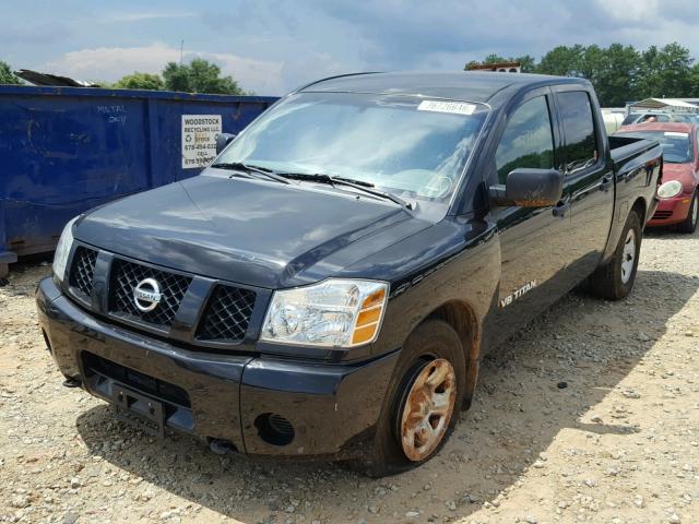 1N6BA07A15N565725 - 2005 NISSAN TITAN XE BLACK photo 2