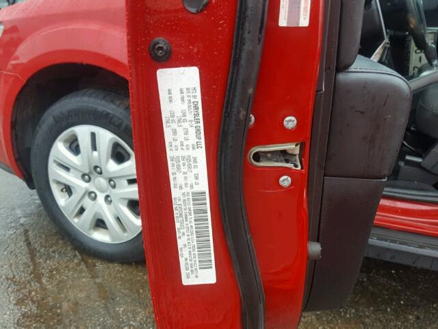 3C4PDCAB6FT531672 - 2015 DODGE JOURNEY RED photo 10