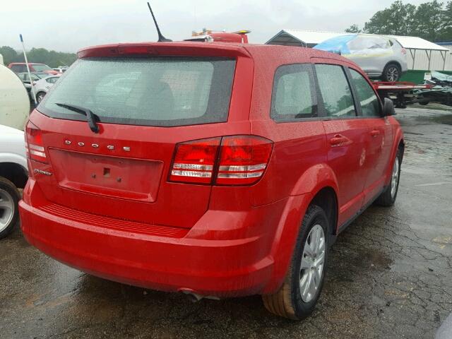 3C4PDCAB6FT531672 - 2015 DODGE JOURNEY RED photo 4