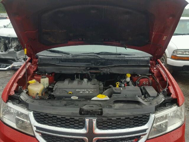 3C4PDCAB6FT531672 - 2015 DODGE JOURNEY RED photo 7