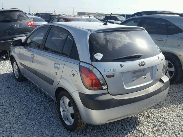 KNADE163776233162 - 2007 KIA RIO 5 SX SILVER photo 3