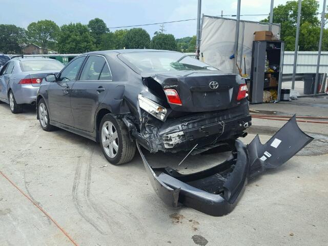 4T1BE46K37U052943 - 2007 TOYOTA CAMRY CE/L GRAY photo 3