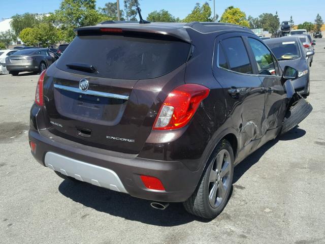 KL4CJBSB0EB563933 - 2014 BUICK ENCORE CON 棕色 照片 4