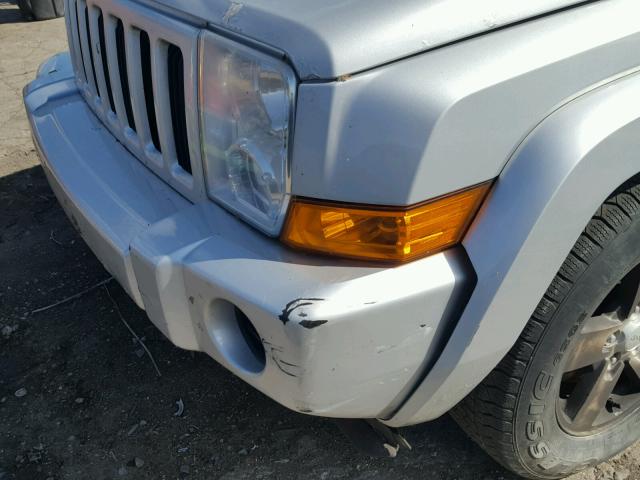 1J8HG48K56C244206 - 2006 JEEP COMMANDER ვერცხლისფერი ფოტო 10