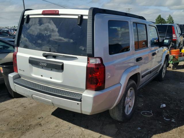 1J8HG48K56C244206 - 2006 JEEP COMMANDER ვერცხლისფერი ფოტო 4