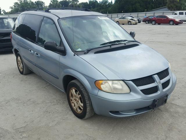 1D4GP45R64B502324 - 2004 DODGE CARAVAN SX BLUE photo 1