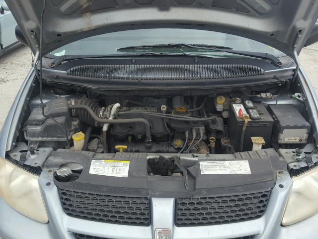 1D4GP45R64B502324 - 2004 DODGE CARAVAN SX BLUE photo 7