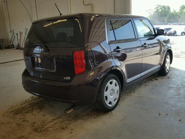 JTLKE50E491069191 - 2009 TOYOTA SCION XB ბურგუნდია ფოტო 4