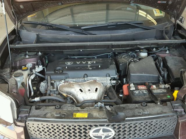 JTLKE50E491069191 - 2009 TOYOTA SCION XB ბურგუნდია ფოტო 7