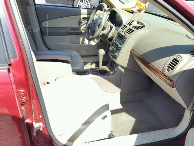 1G1ZU64825F106722 - 2005 CHEVROLET MALIBU MAX BURGUNDY photo 5