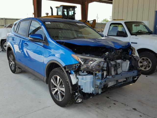 2T3WFREV8JW422953 - 2018 TOYOTA RAV4 ADVEN BLUE photo 1