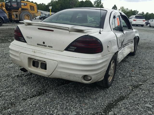 1G2NE52T8XC543864 - 1999 PONTIAC GRAND AM S WHITE photo 4