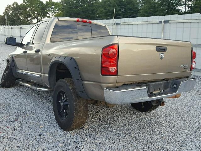 3D7KS28AX8G153476 - 2008 DODGE RAM 2500 S GOLD photo 3