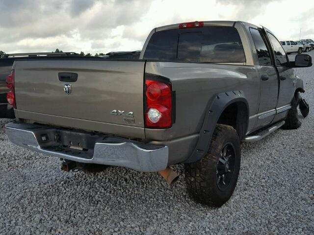3D7KS28AX8G153476 - 2008 DODGE RAM 2500 S GOLD photo 4