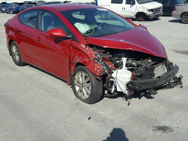 KMHDH4AE4GU585112 - 2016 HYUNDAI ELANTRA SE RED photo 1