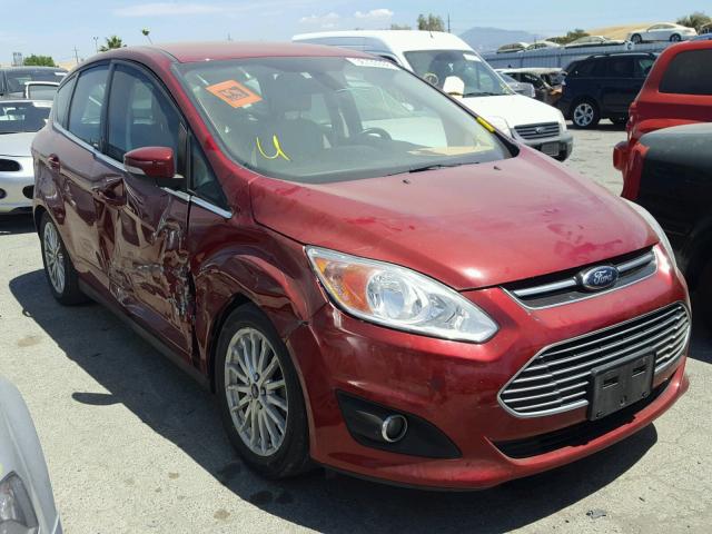 1FADP5BU7DL525870 - 2013 FORD C-MAX SEL BURGUNDY photo 1