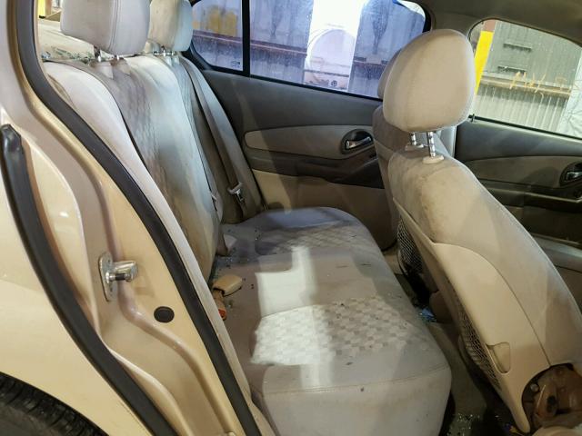 1G1ZT52825F280337 - 2005 CHEVROLET MALIBU LS TAN photo 6
