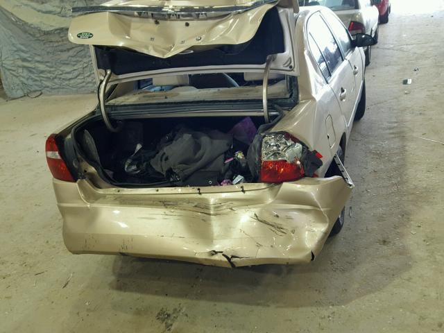 1G1ZT52825F280337 - 2005 CHEVROLET MALIBU LS TAN photo 9