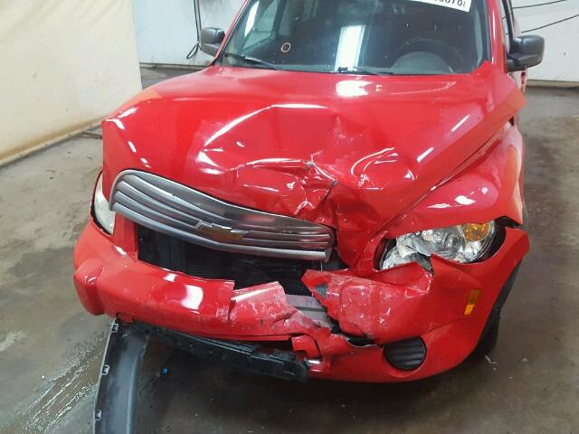 3GNCA33B19S573110 - 2009 CHEVROLET HHR LS RED photo 7