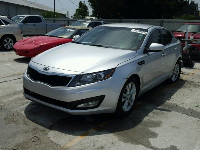 5XXGN4A7XDG176528 - 2013 KIA OPTIMA EX SILVER photo 2