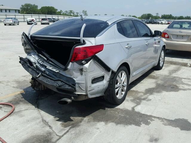 5XXGN4A7XDG176528 - 2013 KIA OPTIMA EX SILVER photo 4