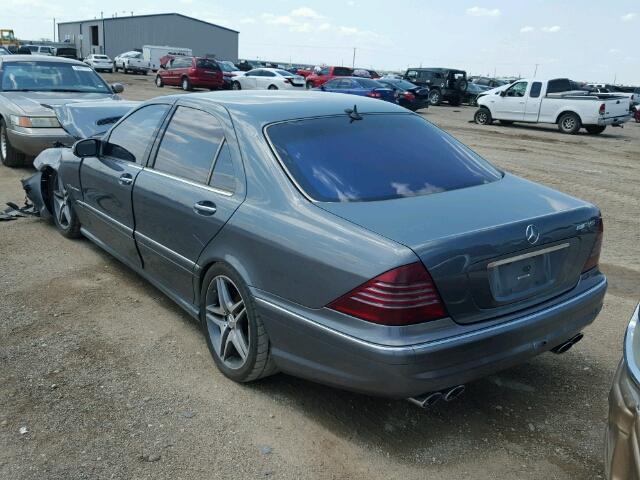 WDBNG74J85A459855 - 2005 MERCEDES-BENZ S 55 AMG BLUE photo 3