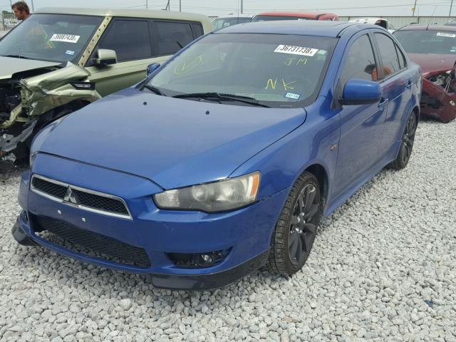 JA3AU86W39U013039 - 2009 MITSUBISHI LANCER GTS BLUE photo 2