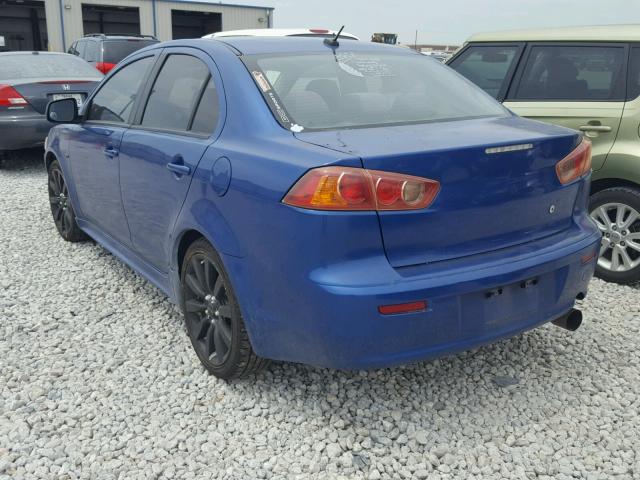 JA3AU86W39U013039 - 2009 MITSUBISHI LANCER GTS BLUE photo 3